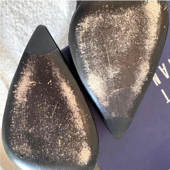 Stuart Weitzman Nouveau Suede Goosebump Pump, Black Sz 7 - Picture 3 of 6